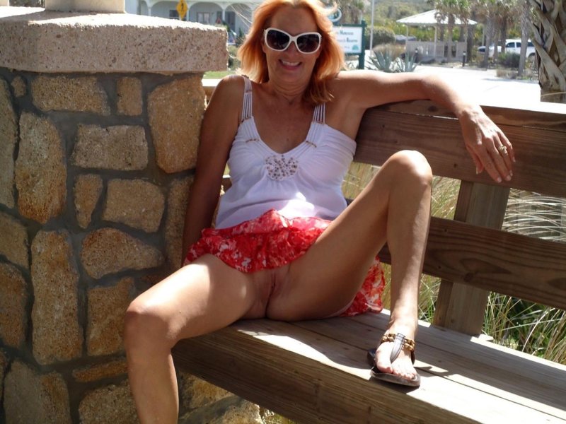 Woman without panties