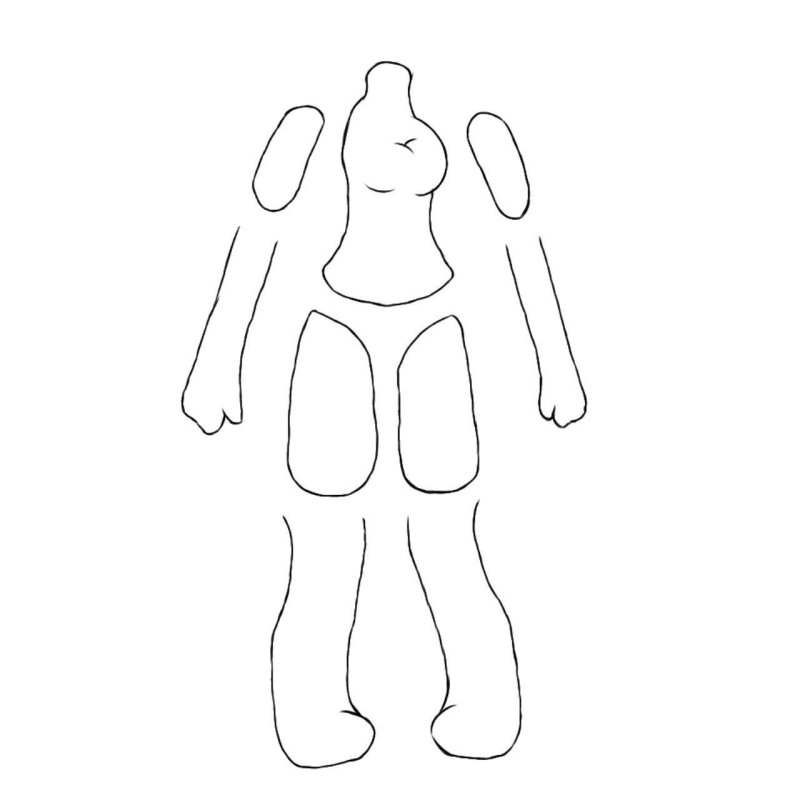 Model for the animation of gacha in parts