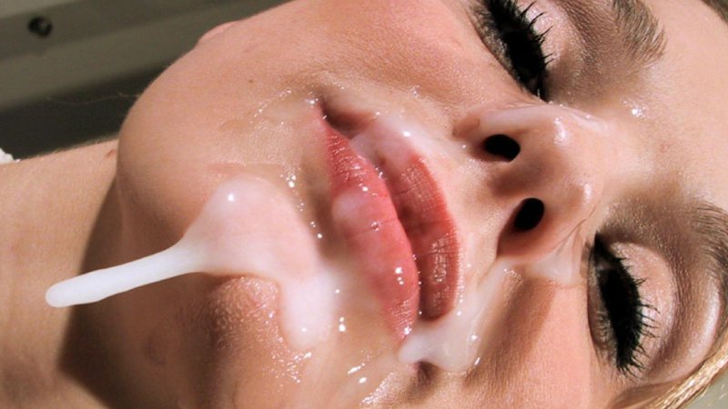 Cum on lips