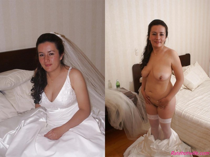 Naked brides after the wedding