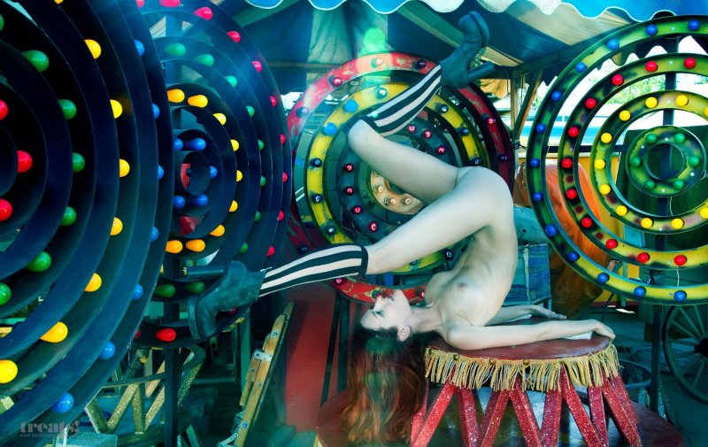 In the circus arena