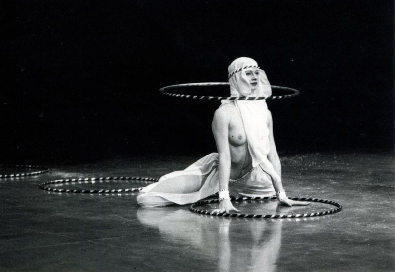 Naked circus artists