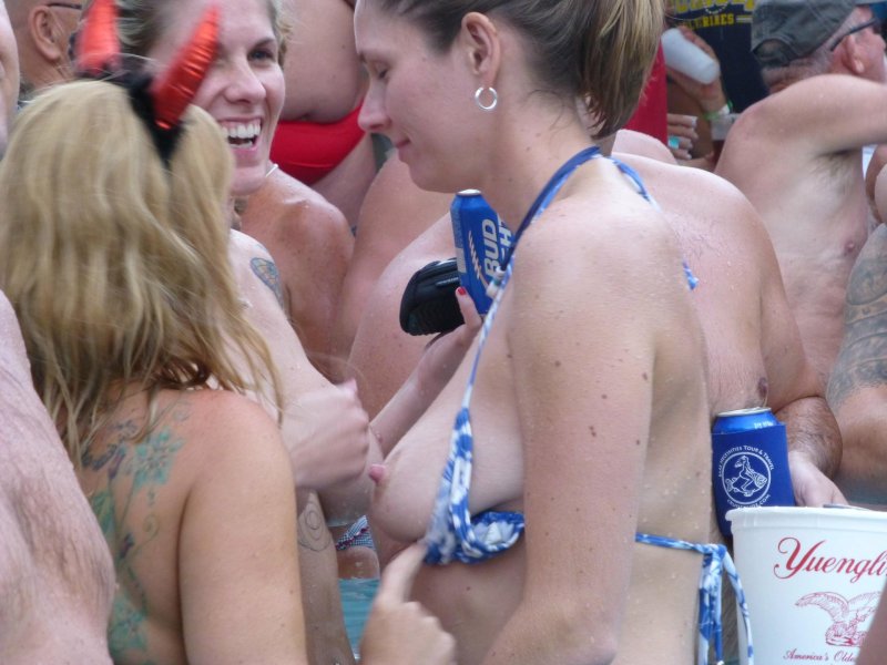 Mature topless party