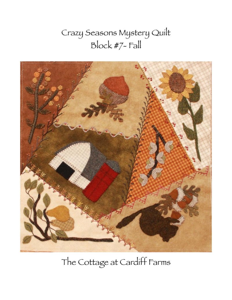 Crazy quilt block