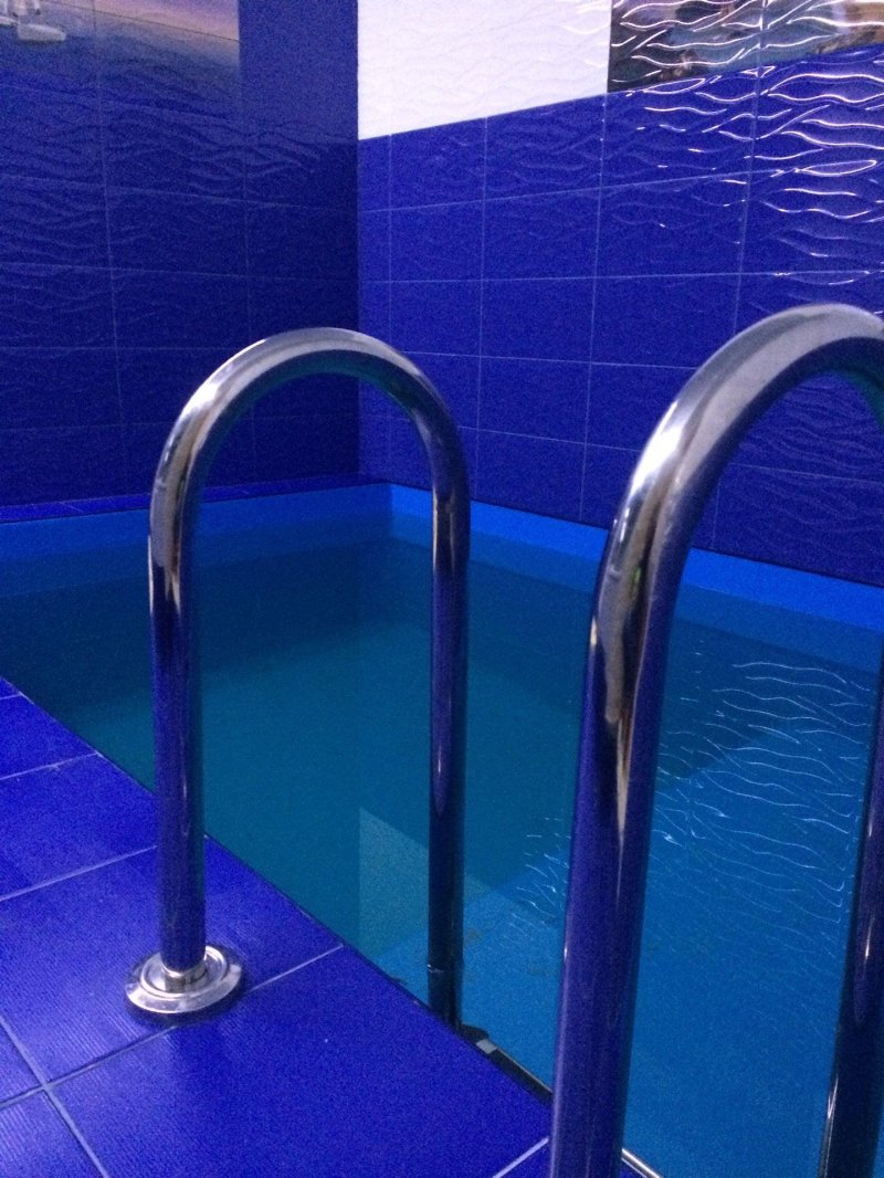 Sauna with a pool