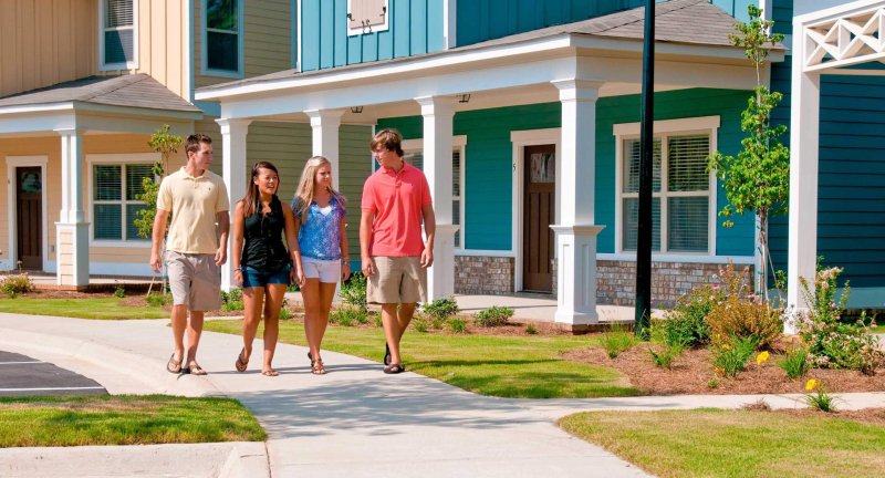 Student walking