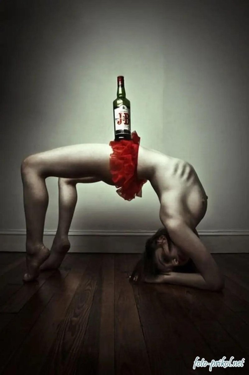 Girl with alcohol