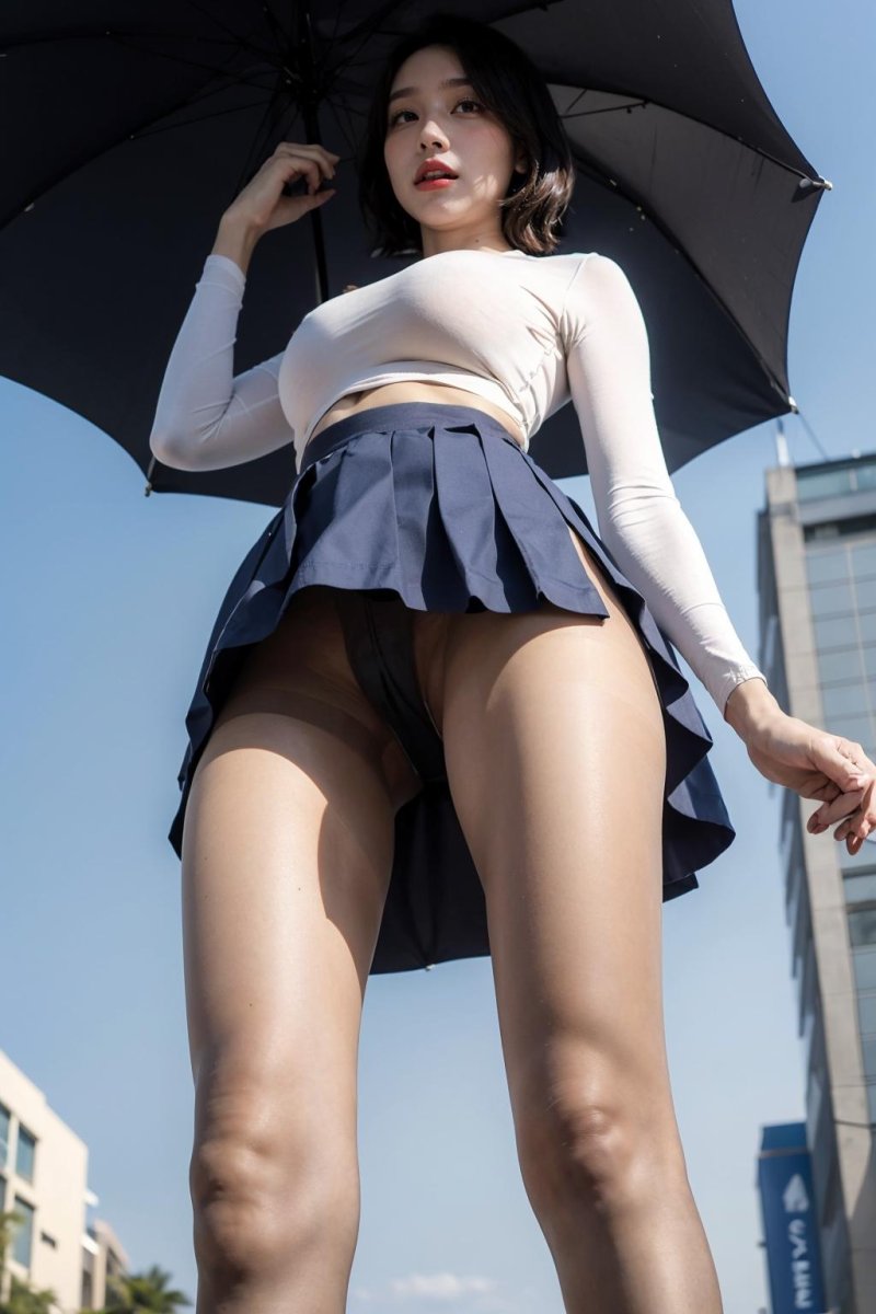 Mini skirt girl