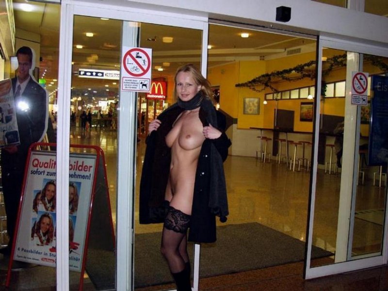 Beautiful exhibitionist