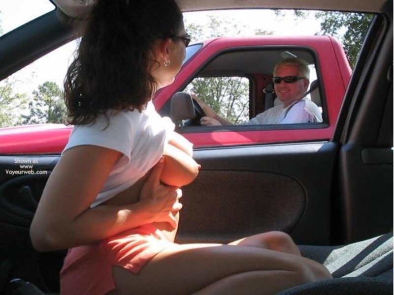 In the car