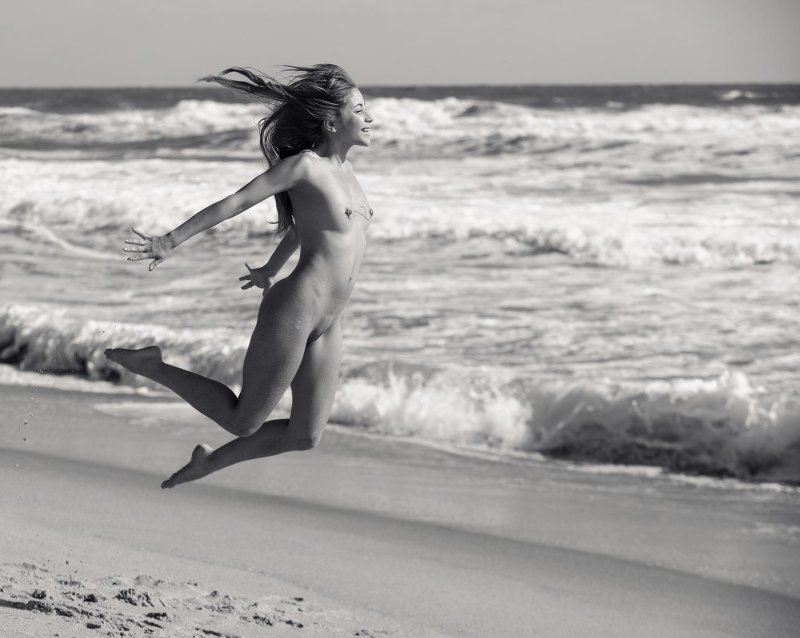 Girl at sea