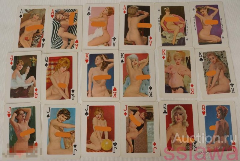 Erotic playing cards