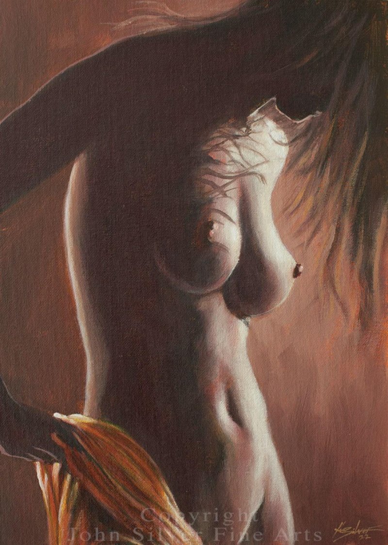 Girl oil paintings
