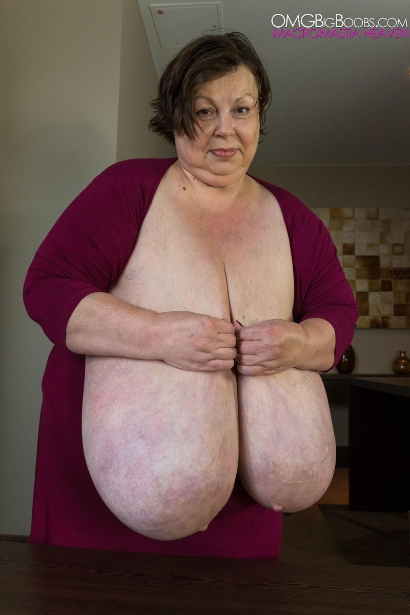 Old women with huge breasts Karola