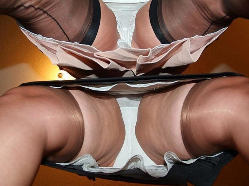 Under the skirt view from below