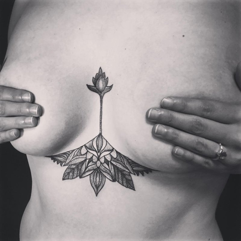 Tattoo under the chest