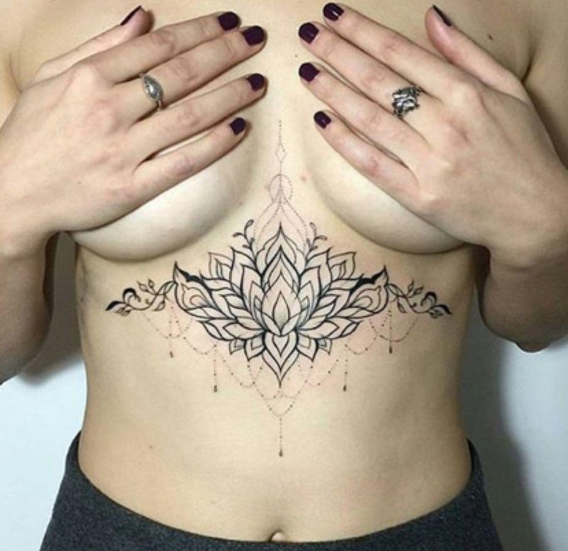 Tattoo under the chest