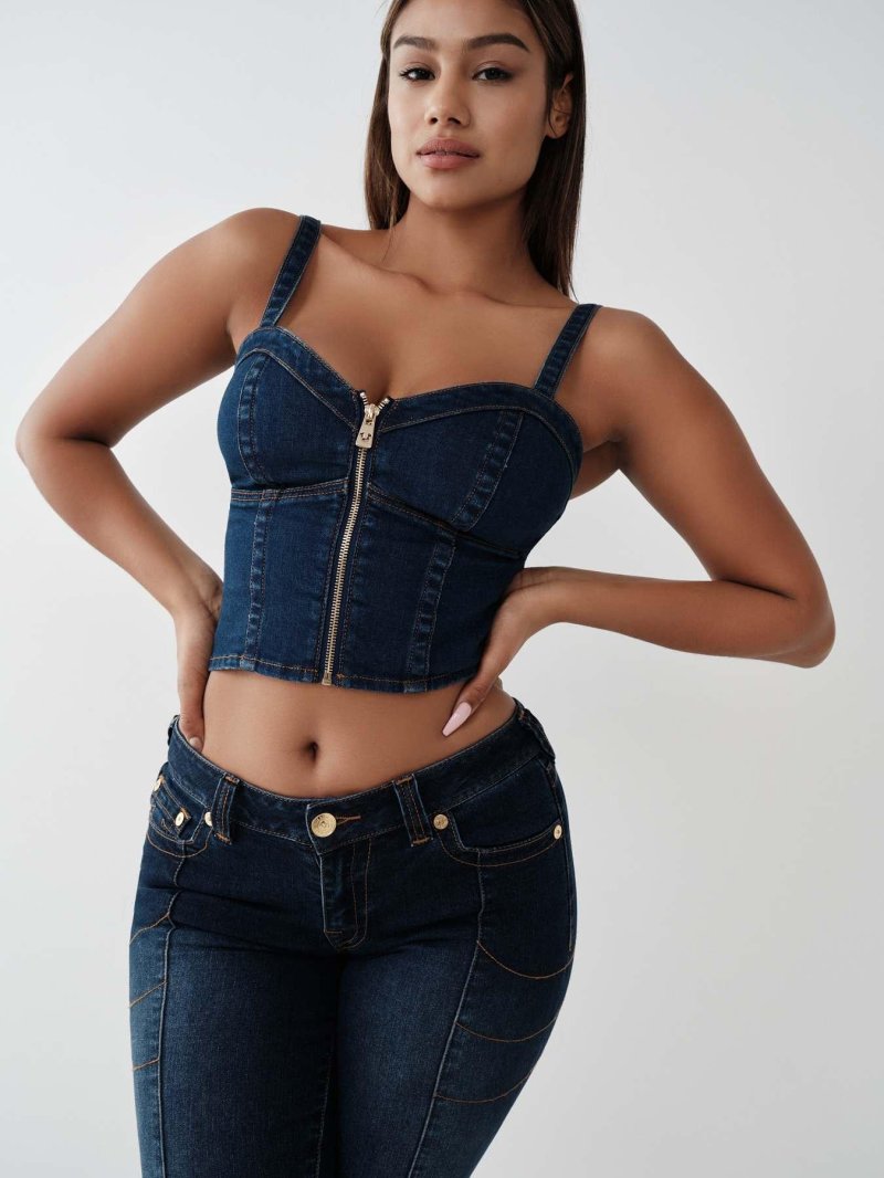 Top denim Stradivarius