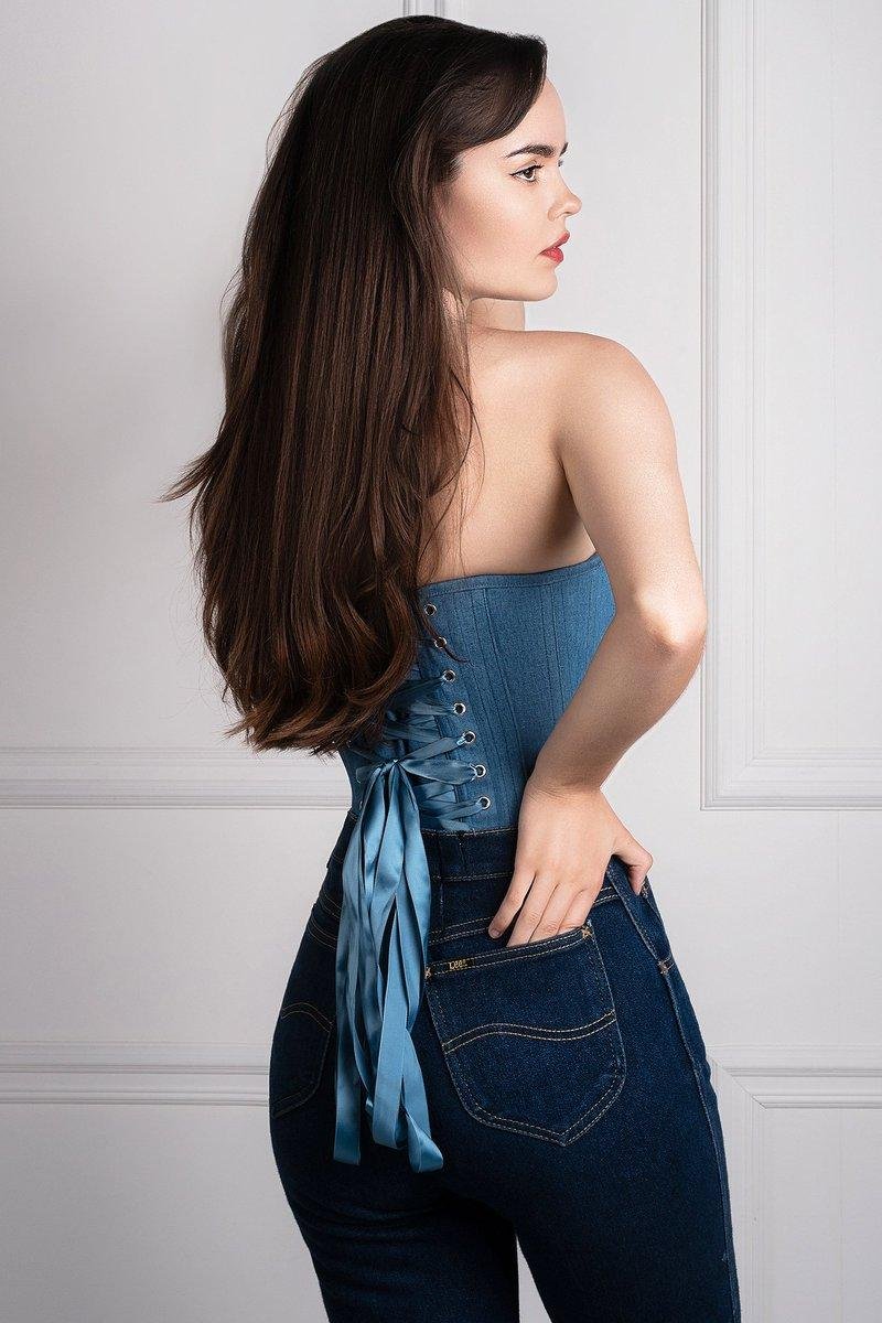 Jeans and corset