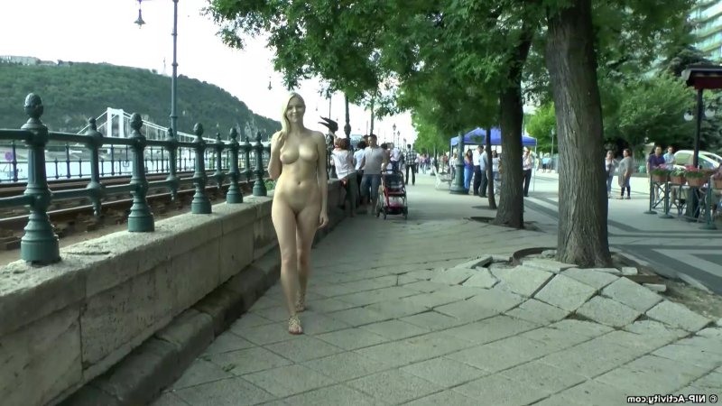 Naked on the street