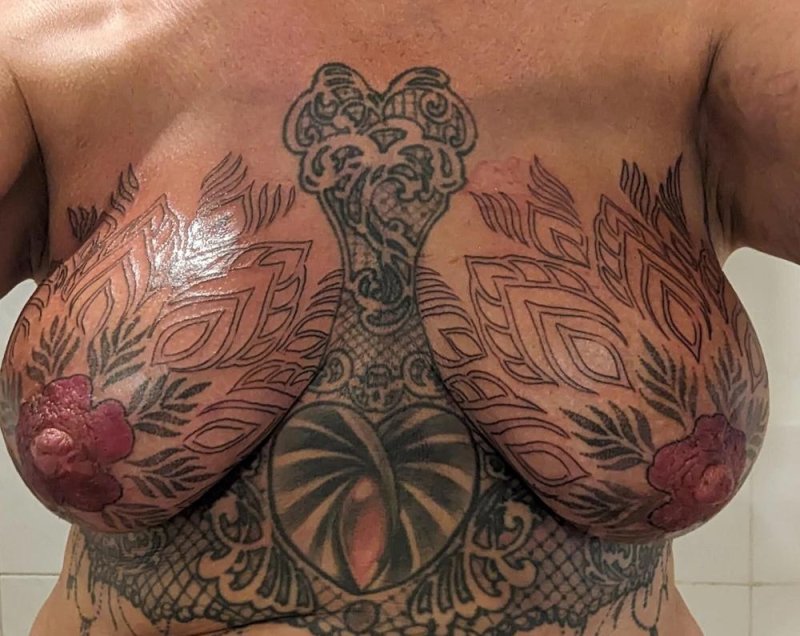 Tattooed boobs