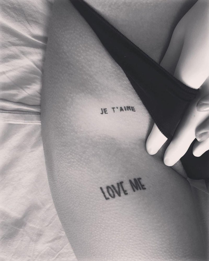 Tattoo with words
