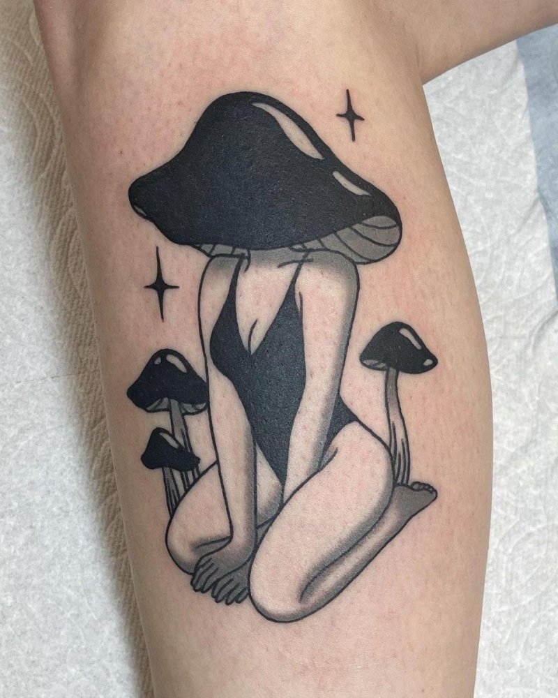 Mushrooms tattoo