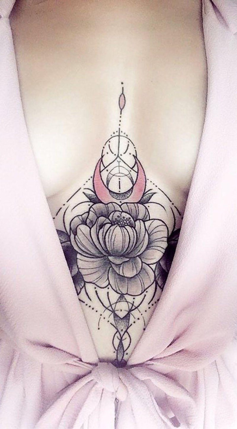 Tattoo under the chest