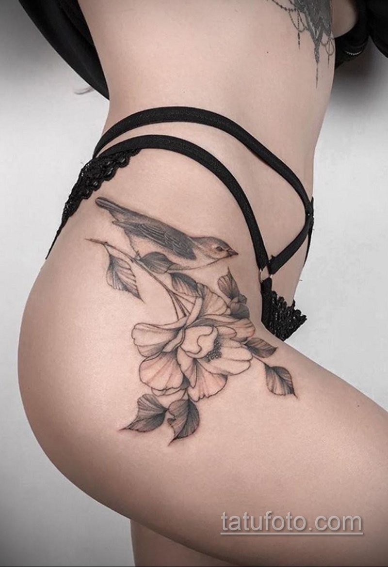 Tattoo for a girl on the hip