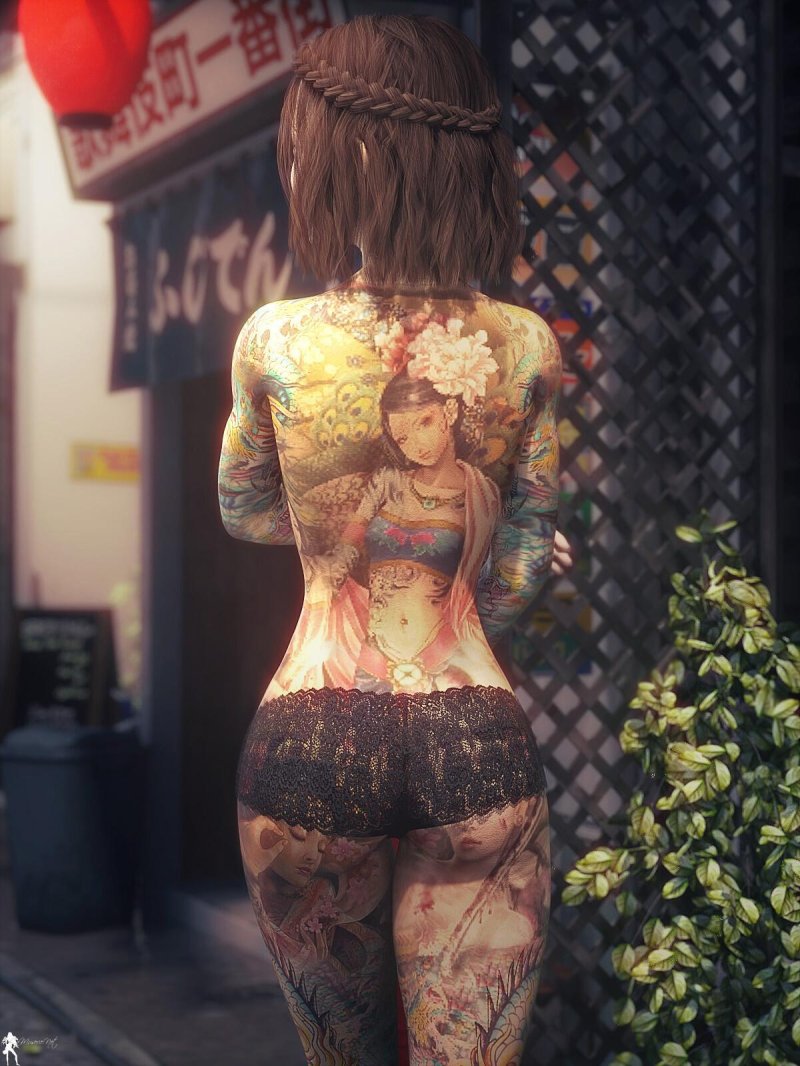 Tattooed girl