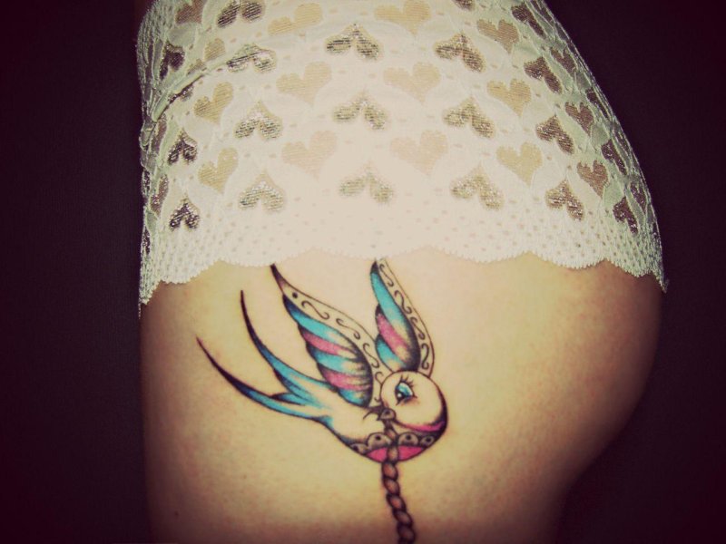 Swallow bird tattoo