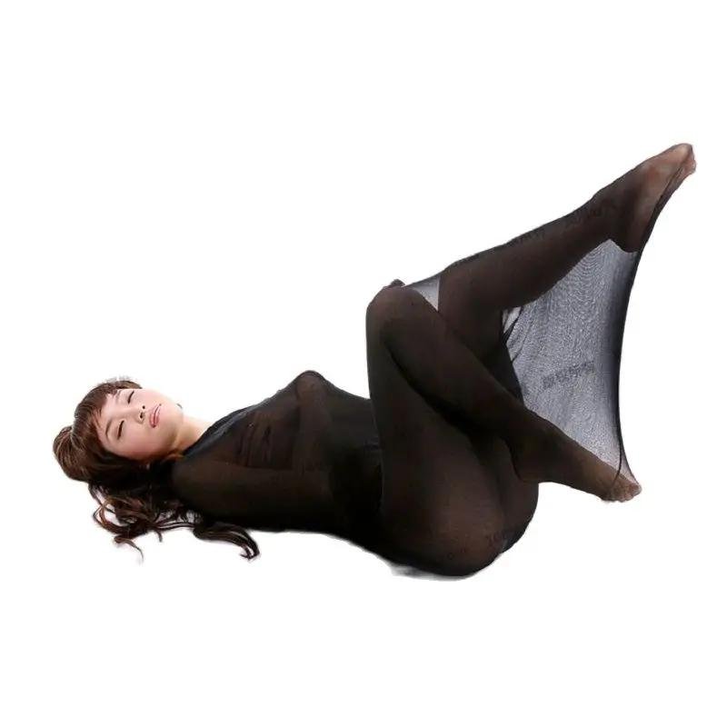 Girl in transparent tights