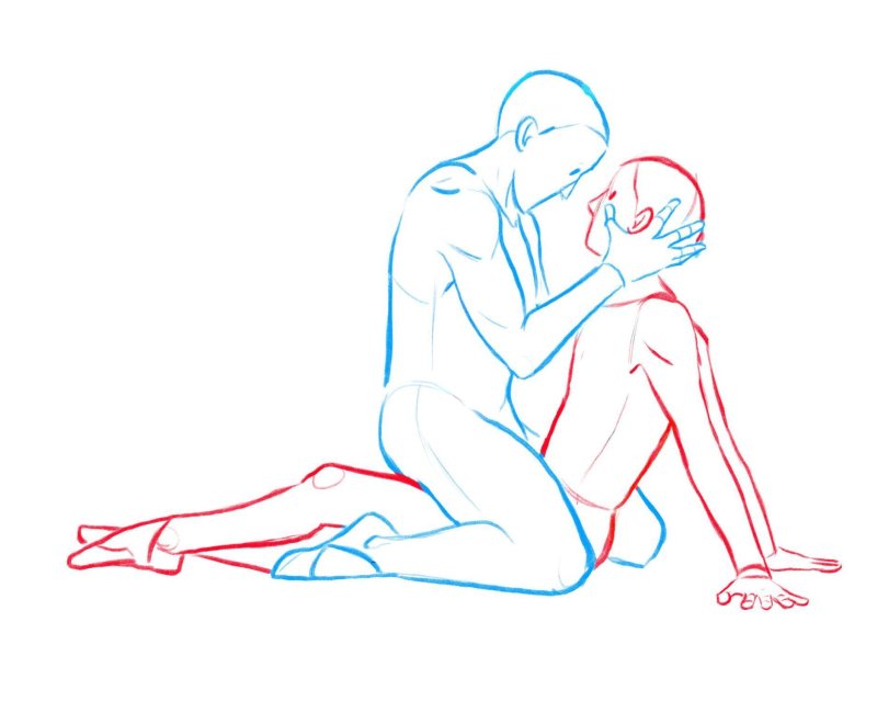 Pose for drawing pairs