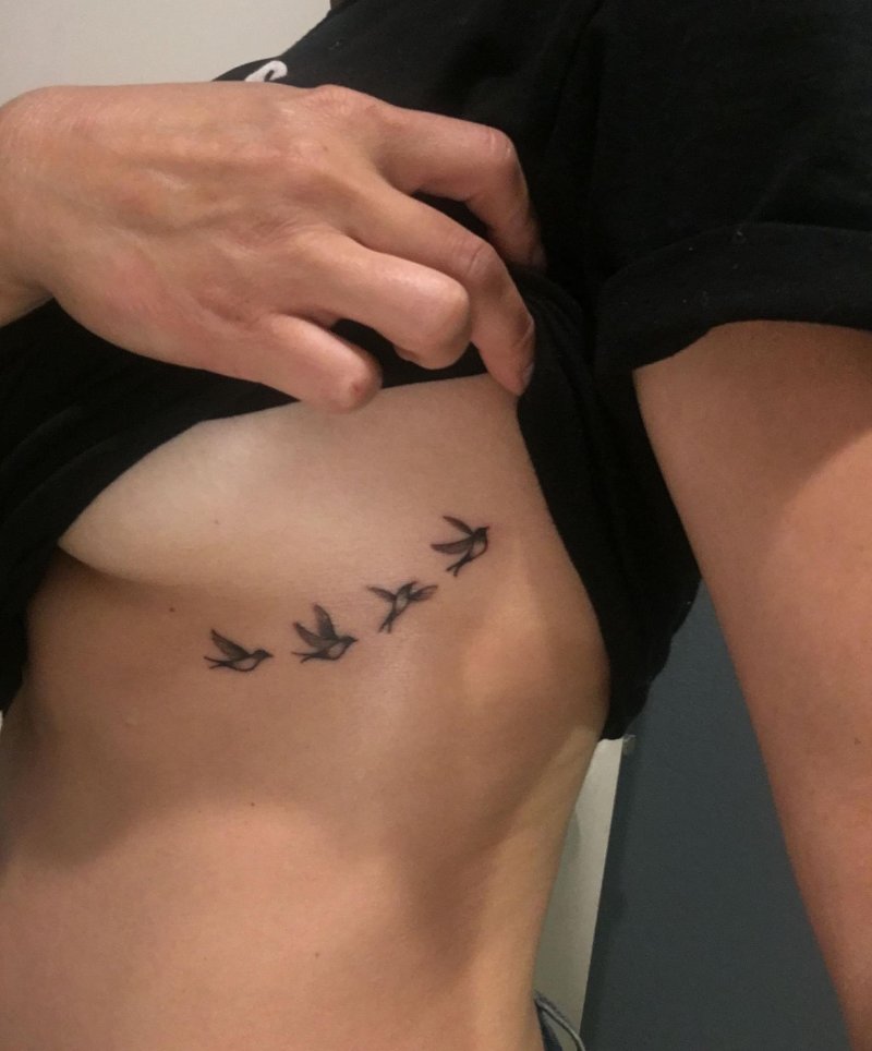 Beautiful tattoos on a collar