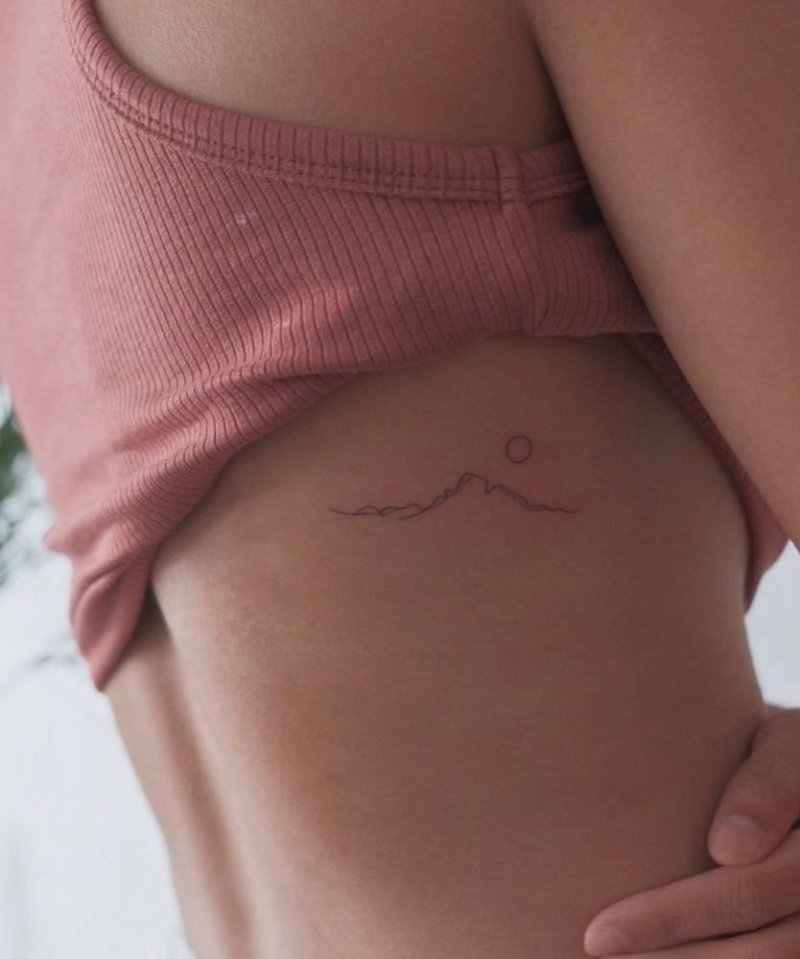 Tattoo with mountains