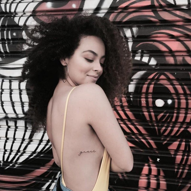 Woman with tattoos