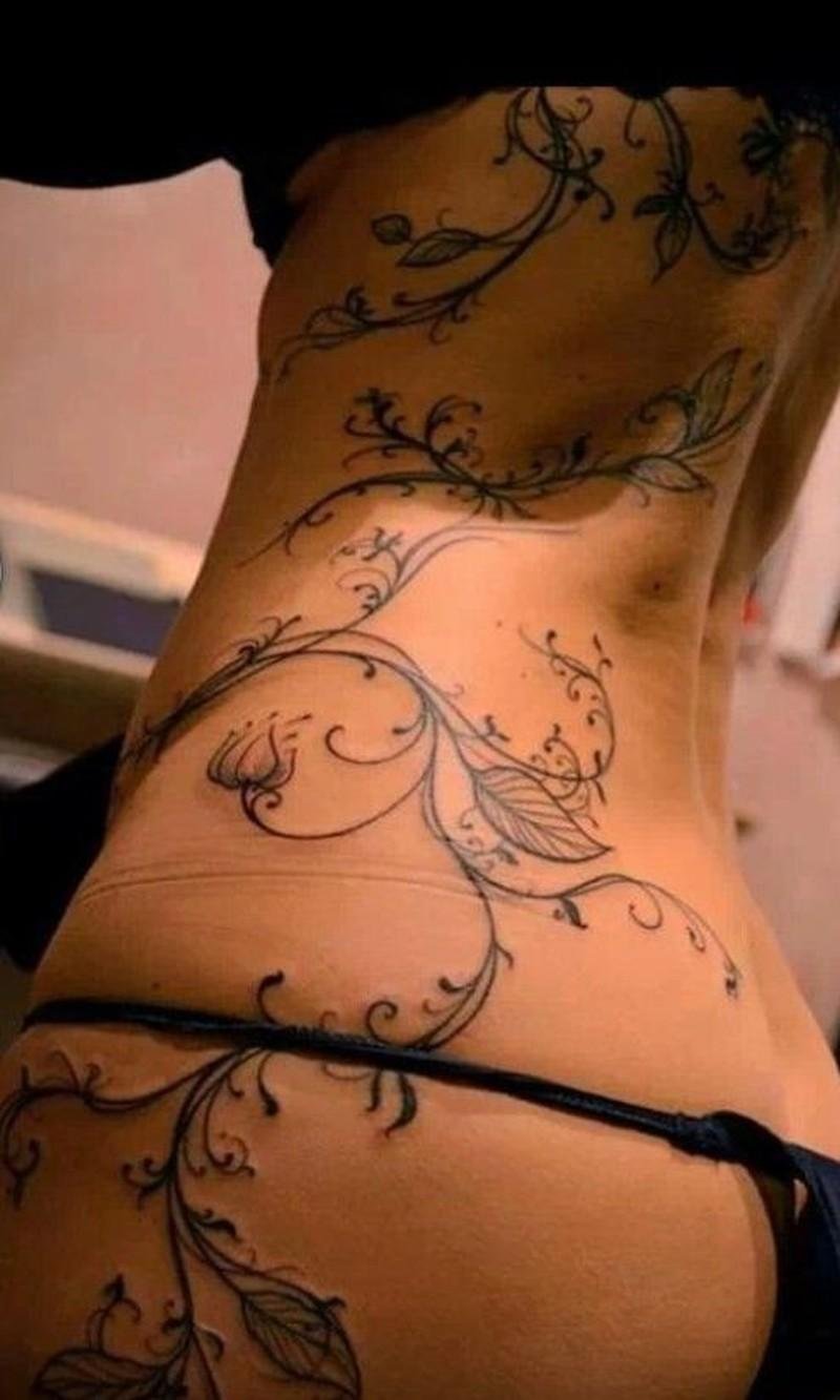 Tattoos for girls on their side