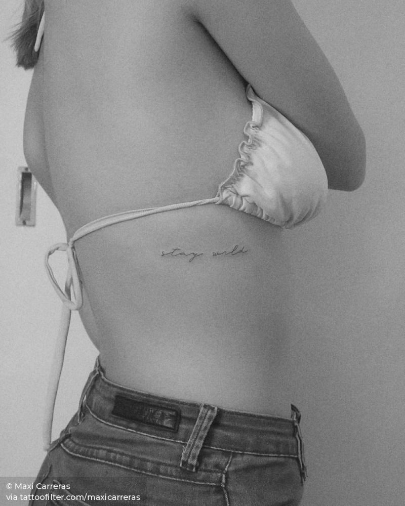 Tattoo on ribs for girls