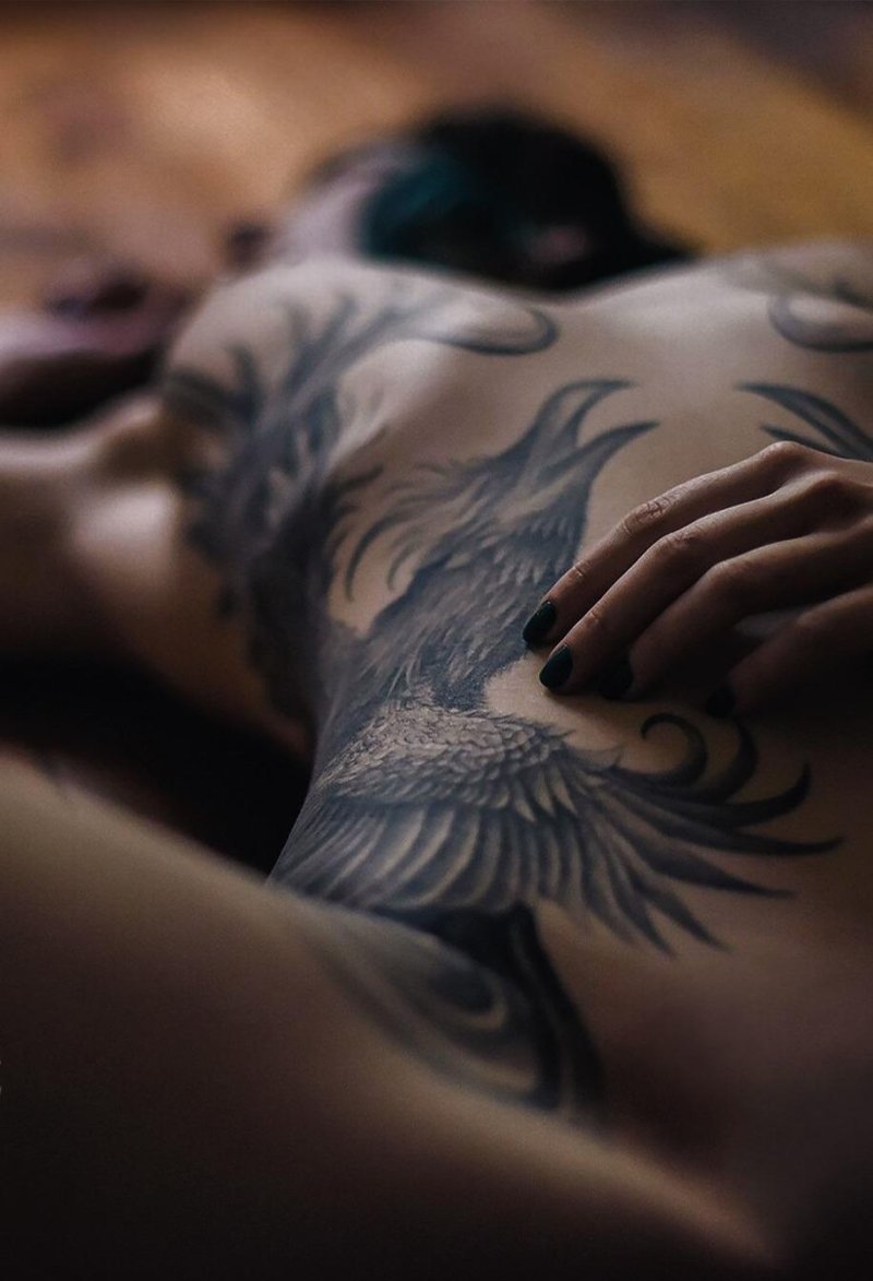 Tattoo Phoenix on the back