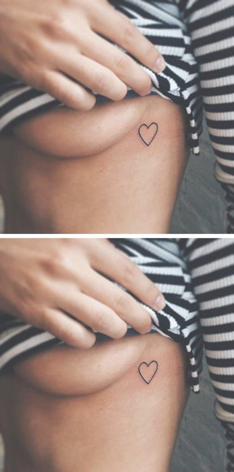 Tattoos on the ribs