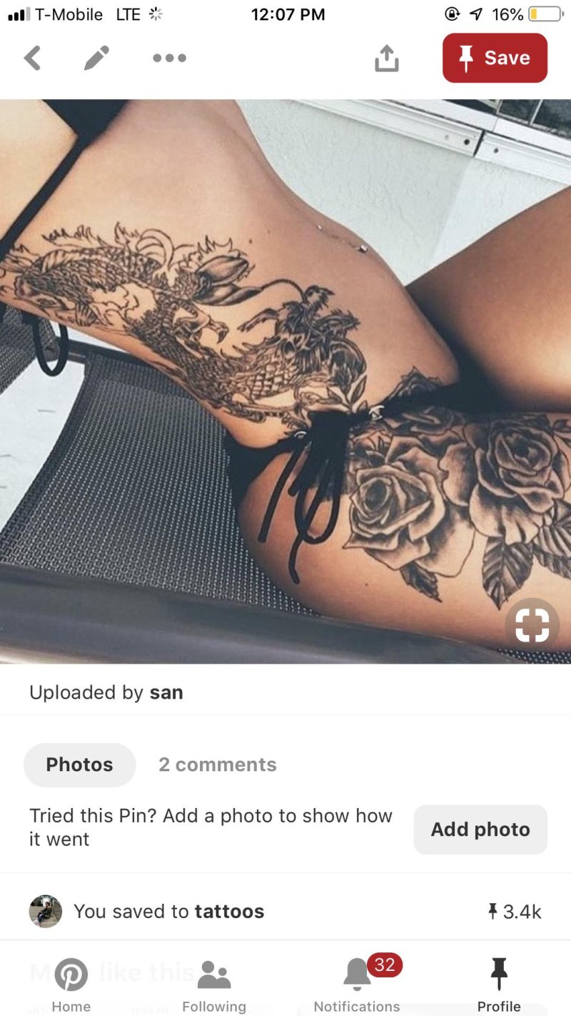 Female tattoo