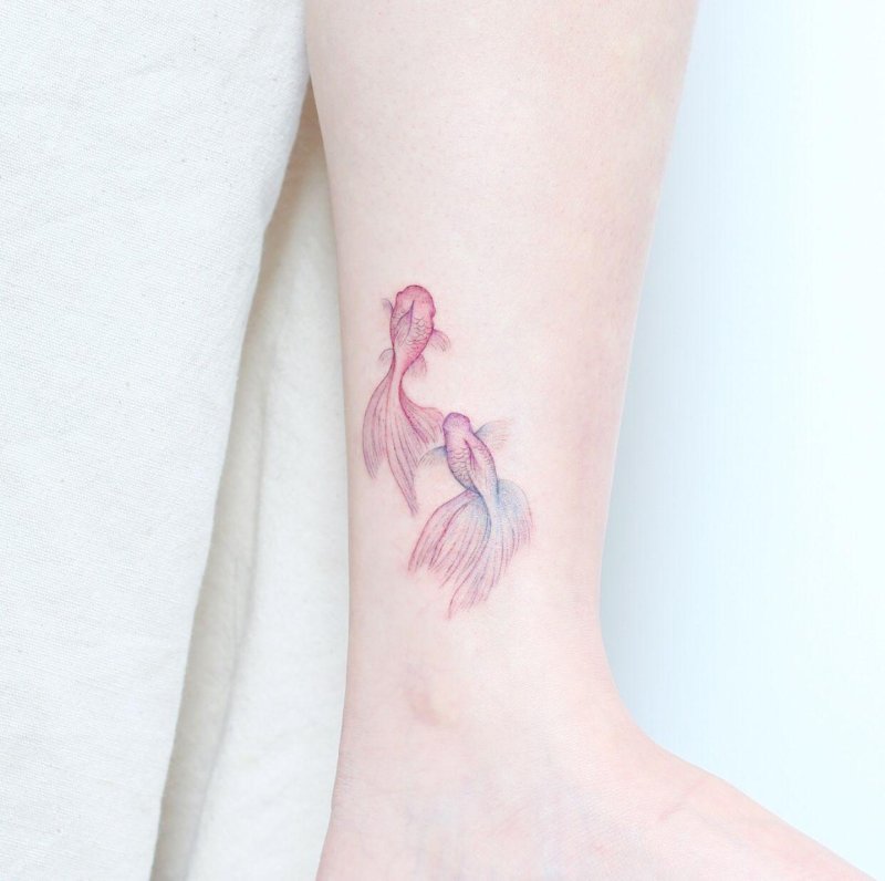 Mini tattoo fish