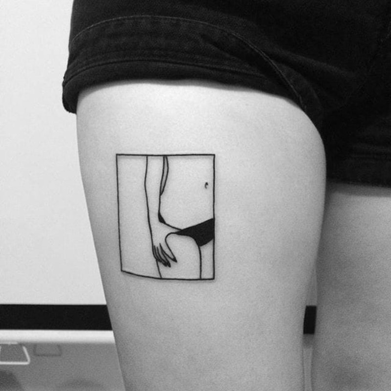 Minimalism tattoo