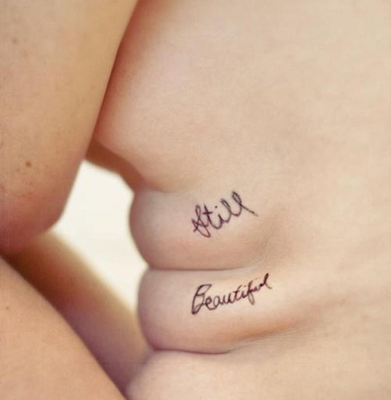 Tattoo for girls inscription