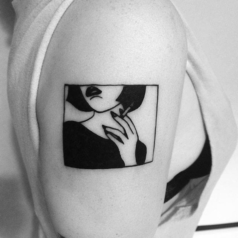 Tattoo square minimalism