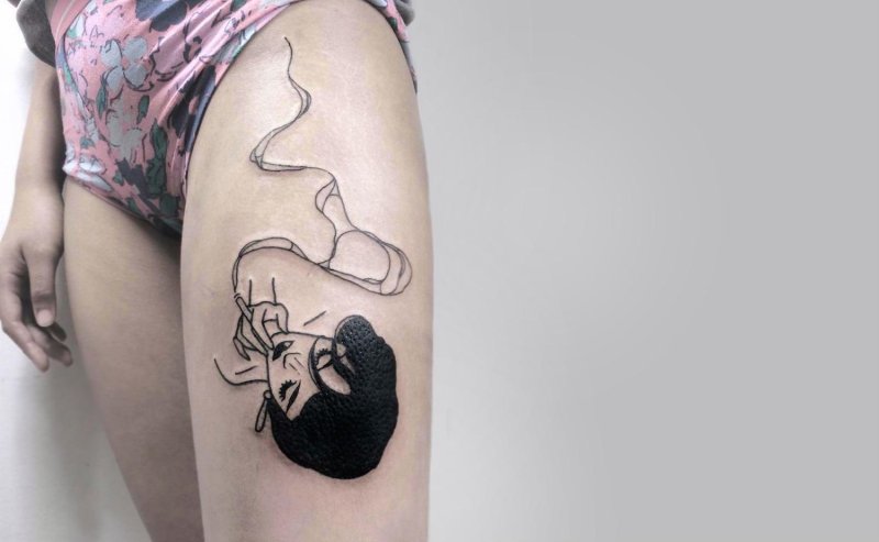 Funny tattoo for girls