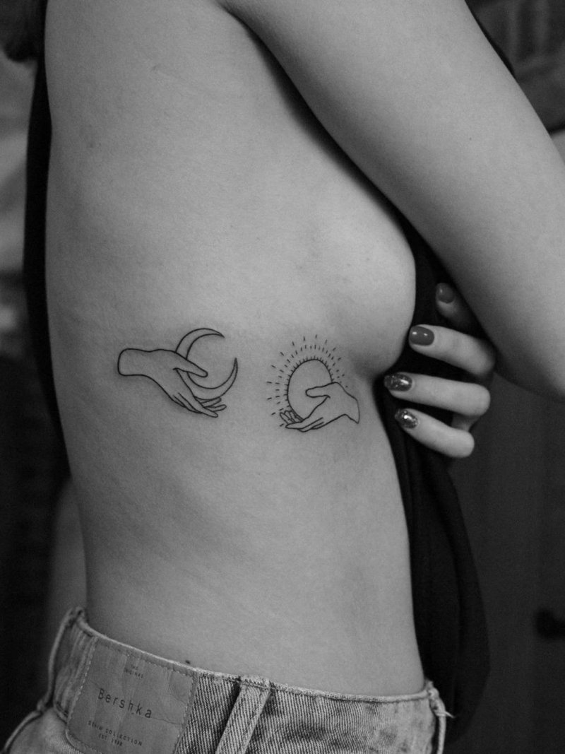The tattoo is paired