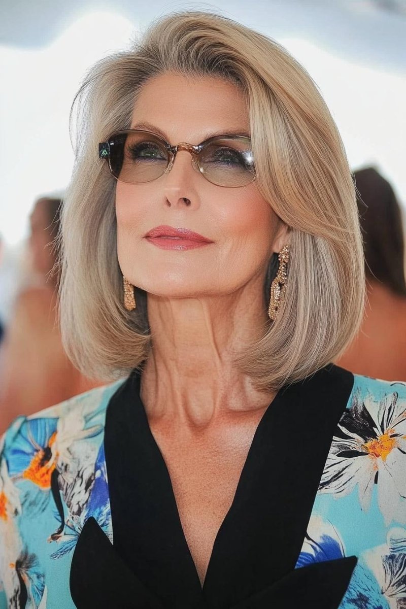 Hairstyle for an elderly woman