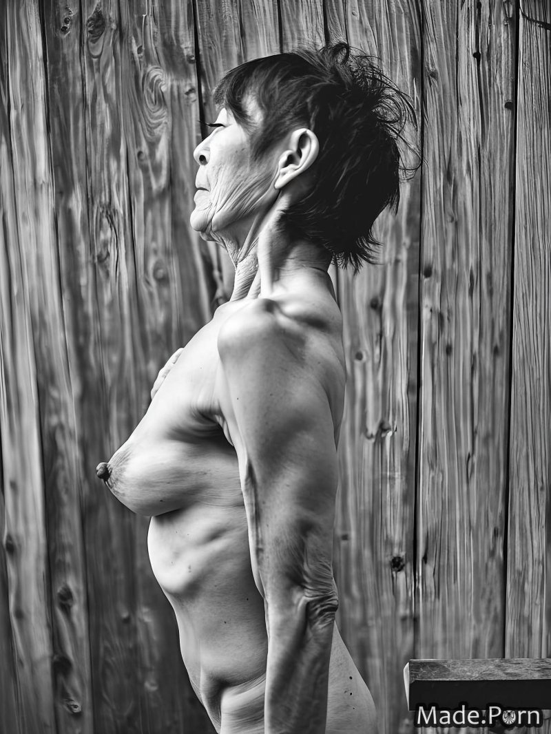 Naked flabby old women