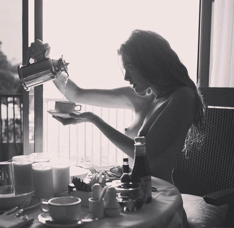 Morning coffee erotica